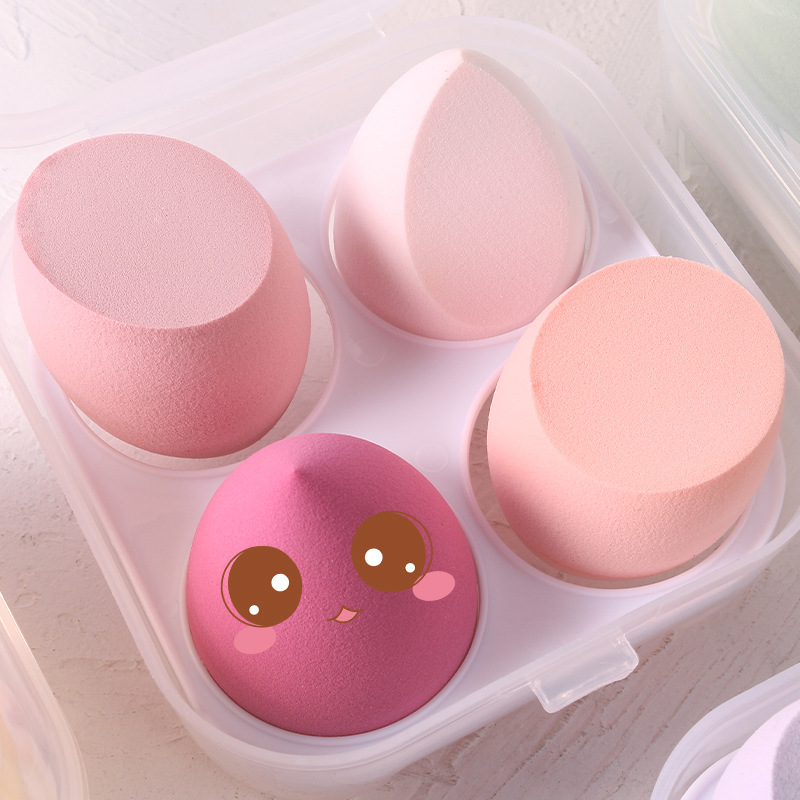 Beauty egg no powder storage box sponge egg super soft giant soft air cushion powder puff makeup egg wet and dry dual-use makeup egg