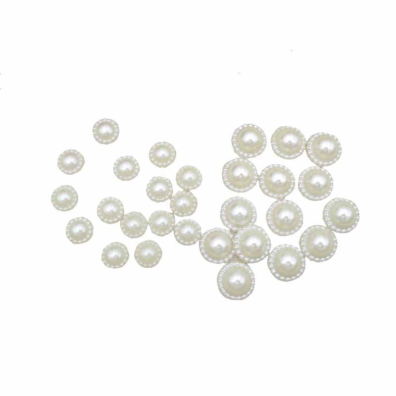 DIY jewelry accessories flat round half-surface Pearl sunflower mobile phone beauty rhinestone material loose beads wholesale