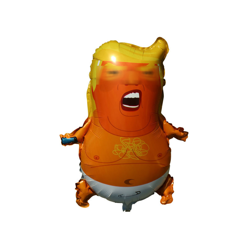 New cartoon Uncle Niu shape aluminum film balloon lift off aluminum foil balloon custom printed logo