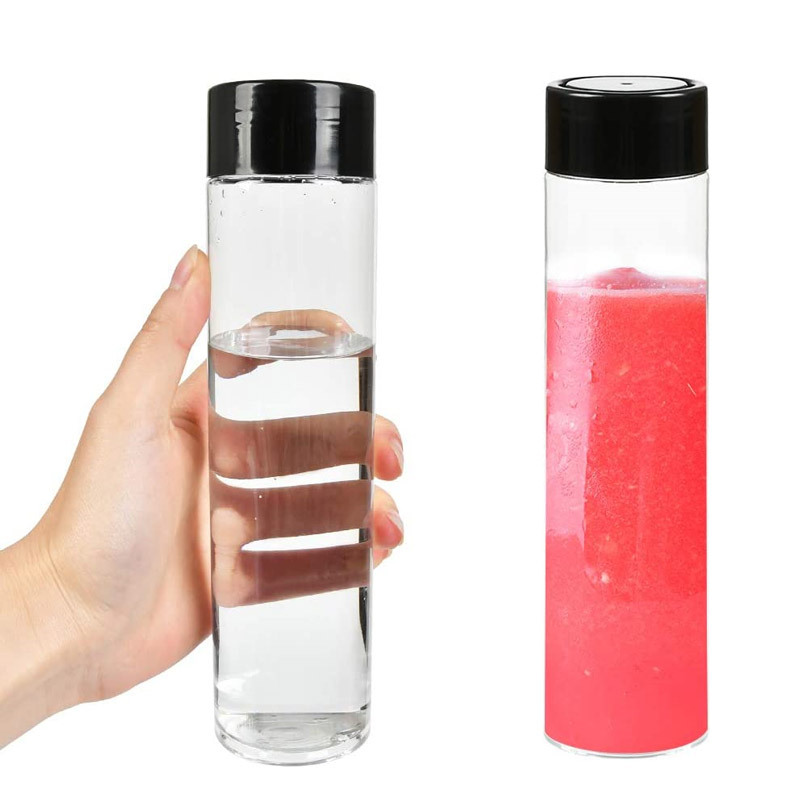 Factory in stock thickened PET beverage juice bottle disposable transparent plastic enzyme packaging takeaway milk tea bottle