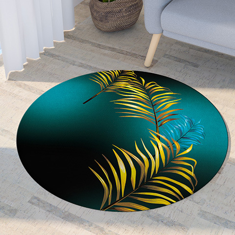 Nordic Round Computer Chair Hanging Basket Carpet Modern Fashion Floor Mat Cloakroom Living Room Bedroom Bedside Mat Washable