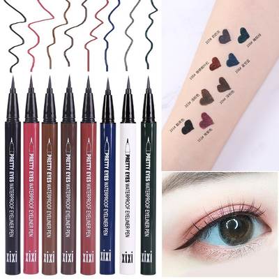 Internet celebrity makeup XIXI makeup anti-sweat eyeliner pen INS student cool black non-smudging liquid eyeliner color