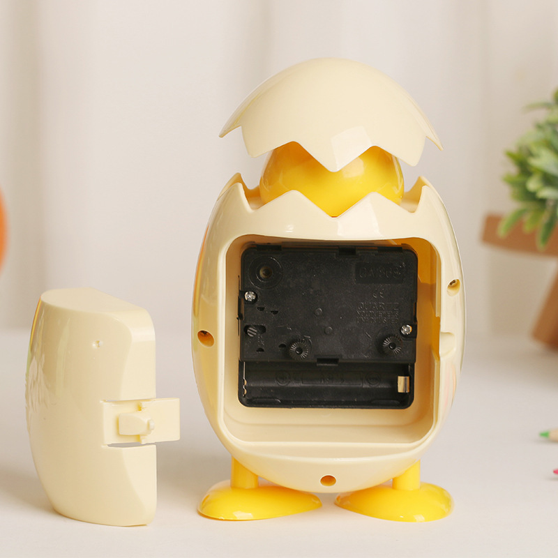 Creative Cartoon Egg Shell Chicken Alarm Clock Student Gift Children's Bedroom Bedside Ornaments Children's Birthday Gift