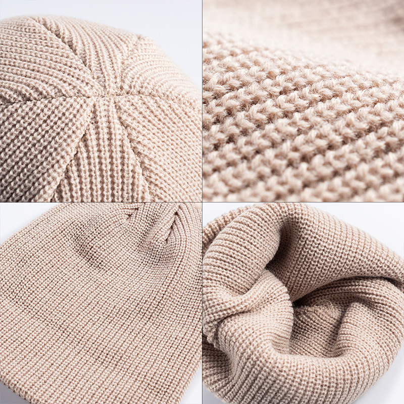 New knitted hat female Korean autumn and winter melon hat men's warm short cold hat wool hat manufacturers wholesale