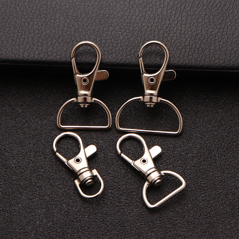 High quality DIY accessories 35mm dog chain keychain hook clasp lobster clasp access card lanyard buckle webbing fish mouth buckle