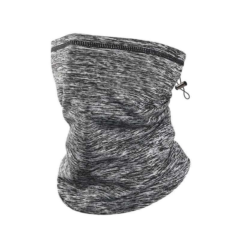 Amazon Multifunctional Drawstring Fleece-lined Necker Outdoor Cycling Sports Windproof Warm Mask Adjustable Headscarf