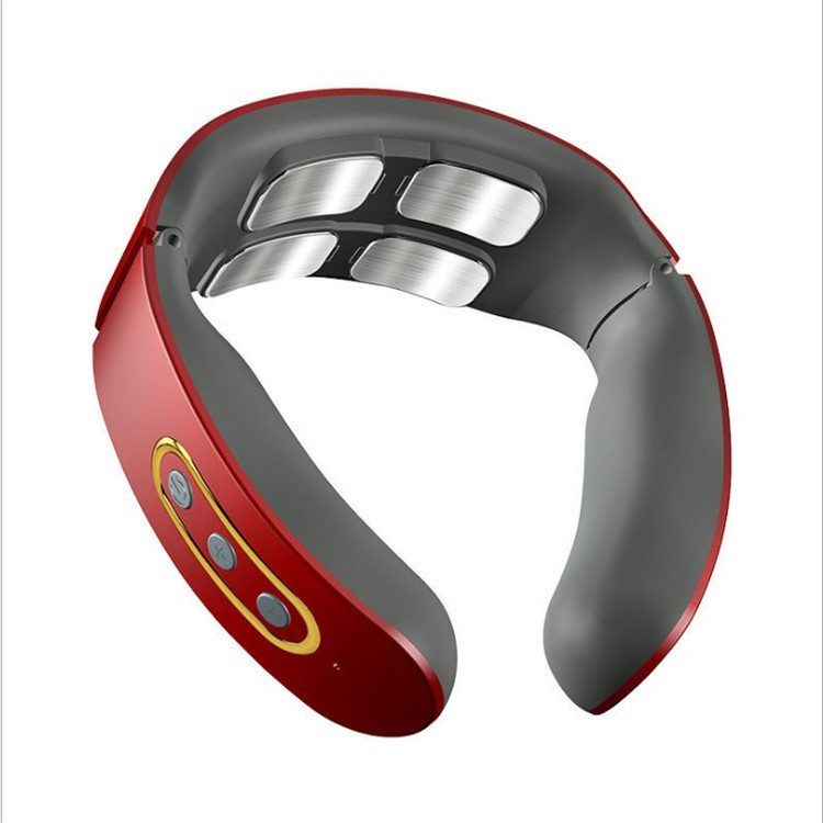 Intelligent Cervical Spine Massager Pulse Hot Compress Cervical Spine Massager Neck Protector Multifunctional Electromagnetic Shoulder and Neck Physiotherapy Instrument