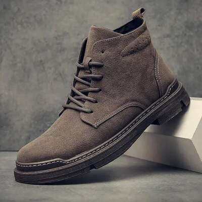 Autumn and Winter new warm men's shoes high-top Martin boots workwear boots men's shoes Warwolf fashionable breathable thickened men's boots