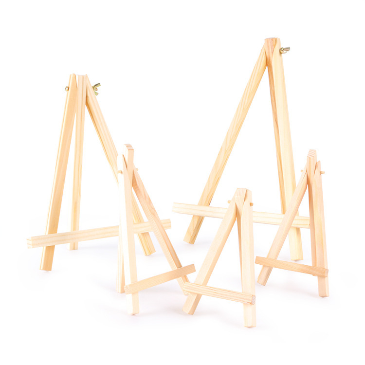 Small easel wooden tripod painting display easel mobile phone stand album small easel wooden easel