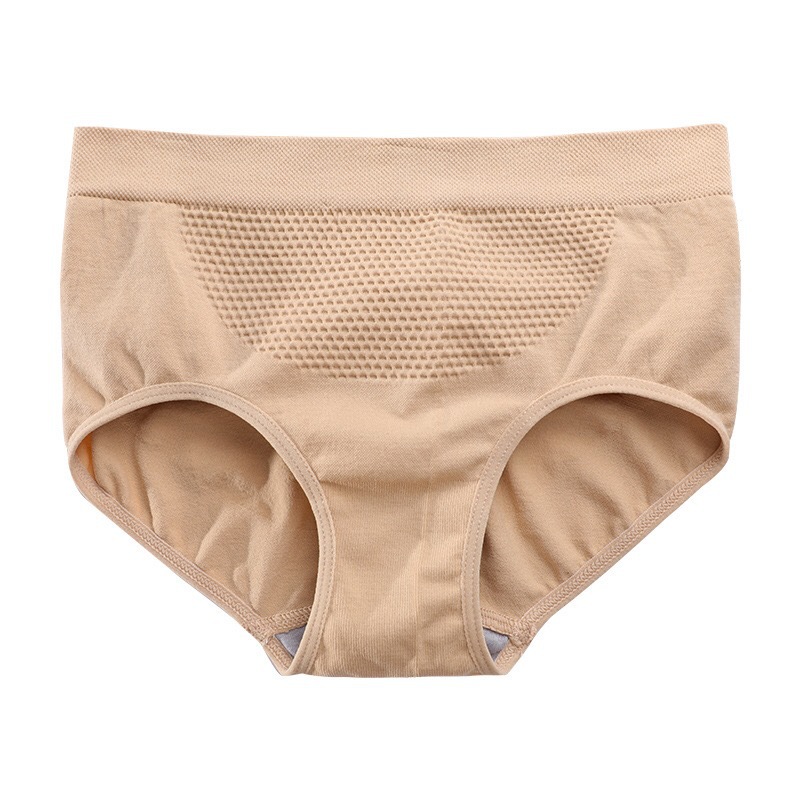 Separate Packaging 3D Honeycomb Beehive Panties Women's Mid-Waist Briefs Double-Layer Seamless Panties Hip Pants