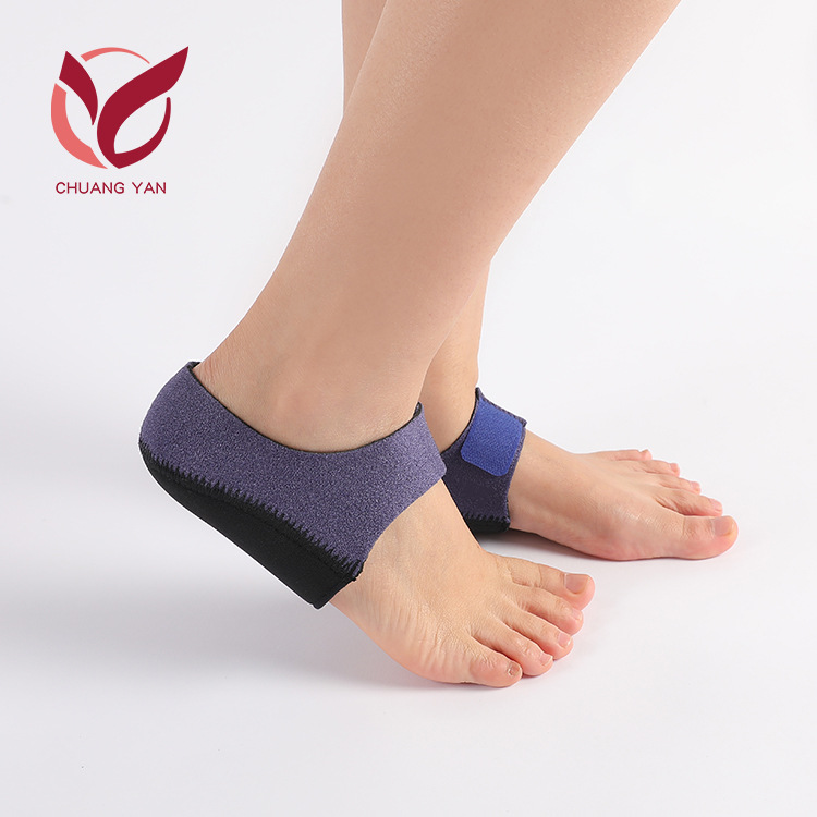 Cross-border manufacturers new heel protection pad decompression pain relief Velcro heel set silicone warm anti-cracking