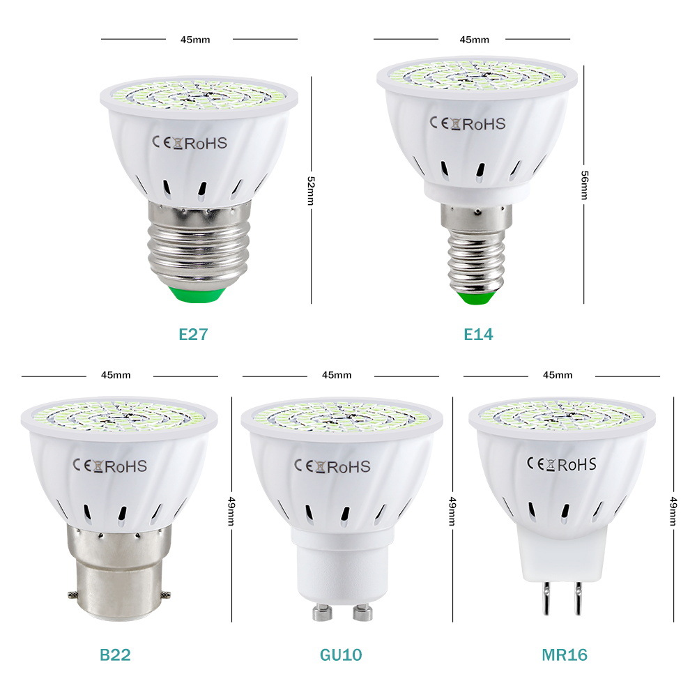 led UV germicidal lamp home mite disinfection lamp special lamp Cup 72 beads 2835 Amazon hot wholesale