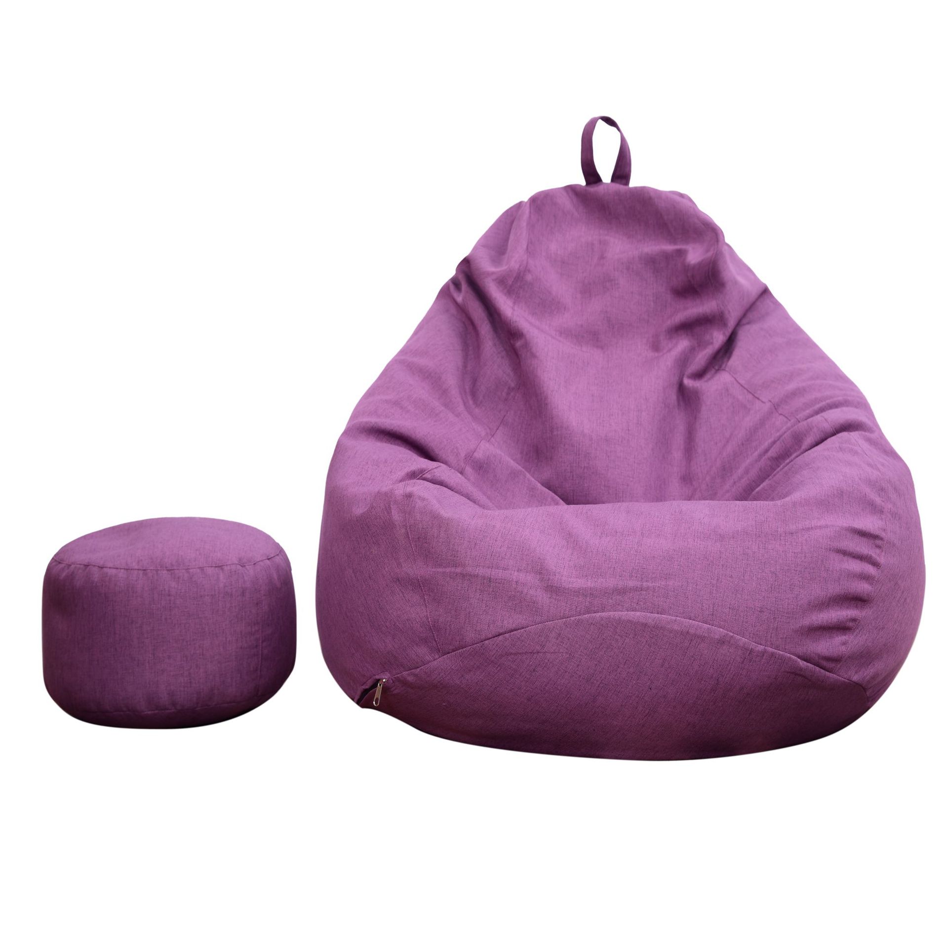Утолщенный хлопок и лен ленивый чехол для дивана (тканевый чехол) Bean Bag Cover Диван Куртка Съемный и моющийся чехол-вкладыш