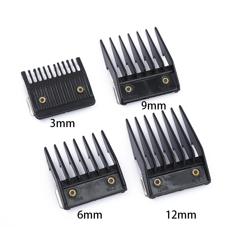 Cross-border hot sale pure black electric clippers positioning comb hair clipper tool accessories color haircut universal card set Wholesale