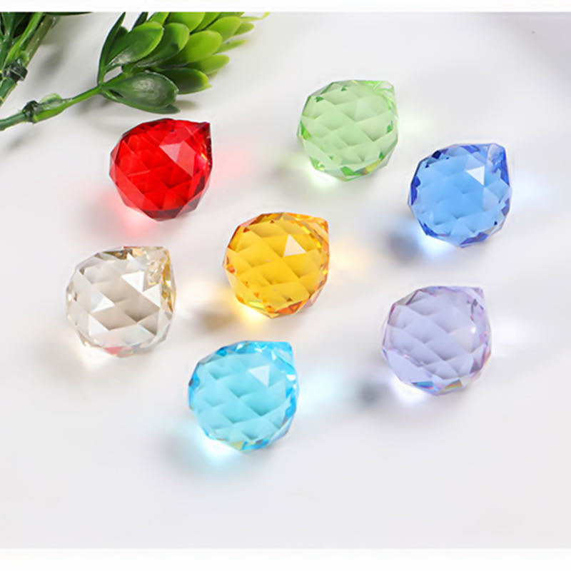 transparent crystal glass lamp ball pendant crystal chandelier bead curtain bead pendant accessories