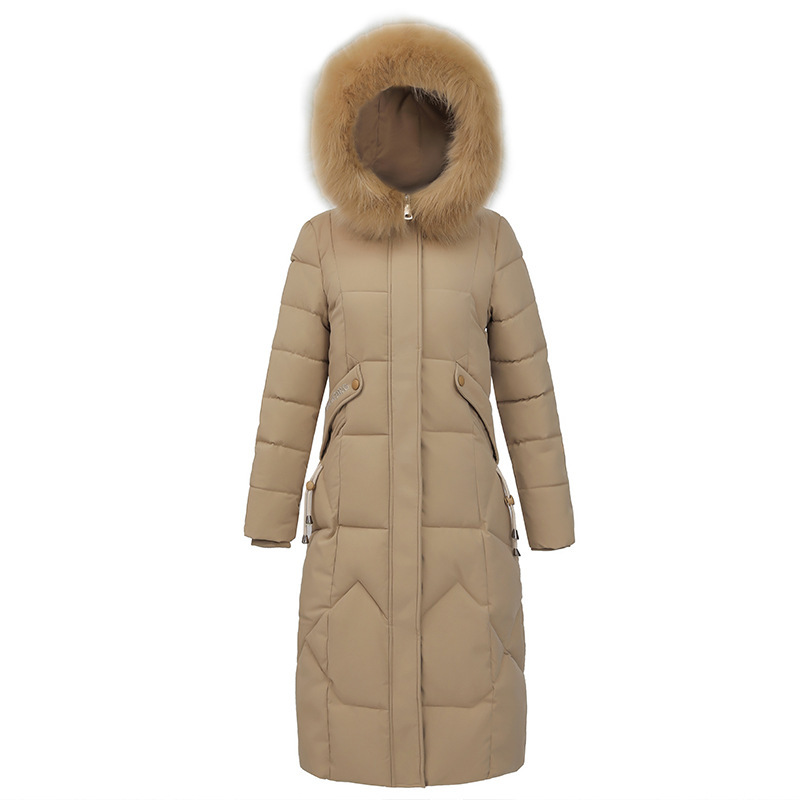 Russian Slim Fit Cotton-padded Coat 2021 New Style Coat Women's Winter Cotton-padded Coat Korean Style Mid-length Cotton-padded Coat Thickened Cotton-padded Coat