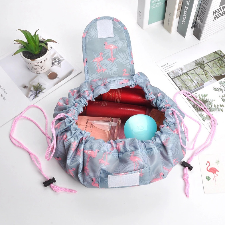 Traveler's Large Capacity Toiletry Bag TikTok Internet Celebrity Lazy Makeup Bag Women's New Style Drawstring Portable Storage Bag