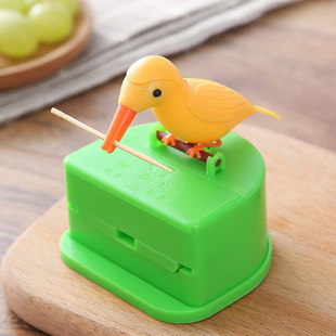 Bird Toothpick Box Home Cool Creative Press Toothpick Cute Cartoon Intelligent Automatic Pop-up Toothpick