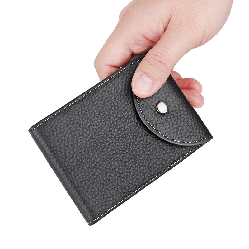 Leather Wallet Driver's License Holster Men's Large Capacity Card Holder Driving License Two-in-One Multi-Card Protective Cover