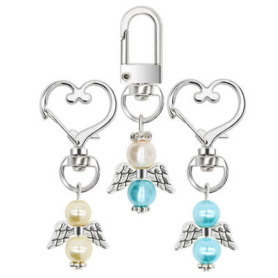 New creative Angel key chain wedding birthday baptism party gift activities Thank you Net red pendant small gifts