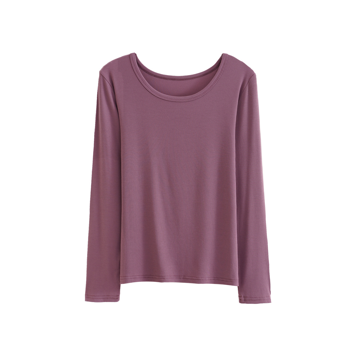 Autumn Women's New Modal Long-sleeved Round Neck T-shirt Women's Korean-style Solid Color Slim-fit All-match Women's Top Base Shirt