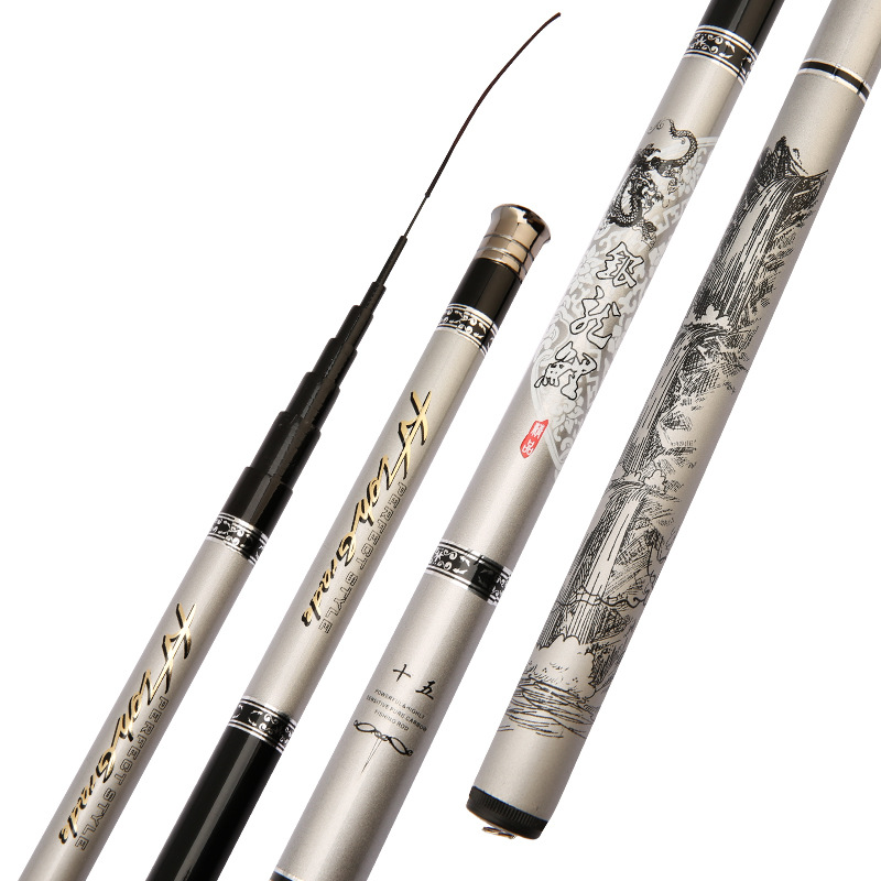 Jun Yu Lang carbon stream rod manufacturers spot 2.7-7.2 meters short section rod fishing gear rod hand Rod wholesale