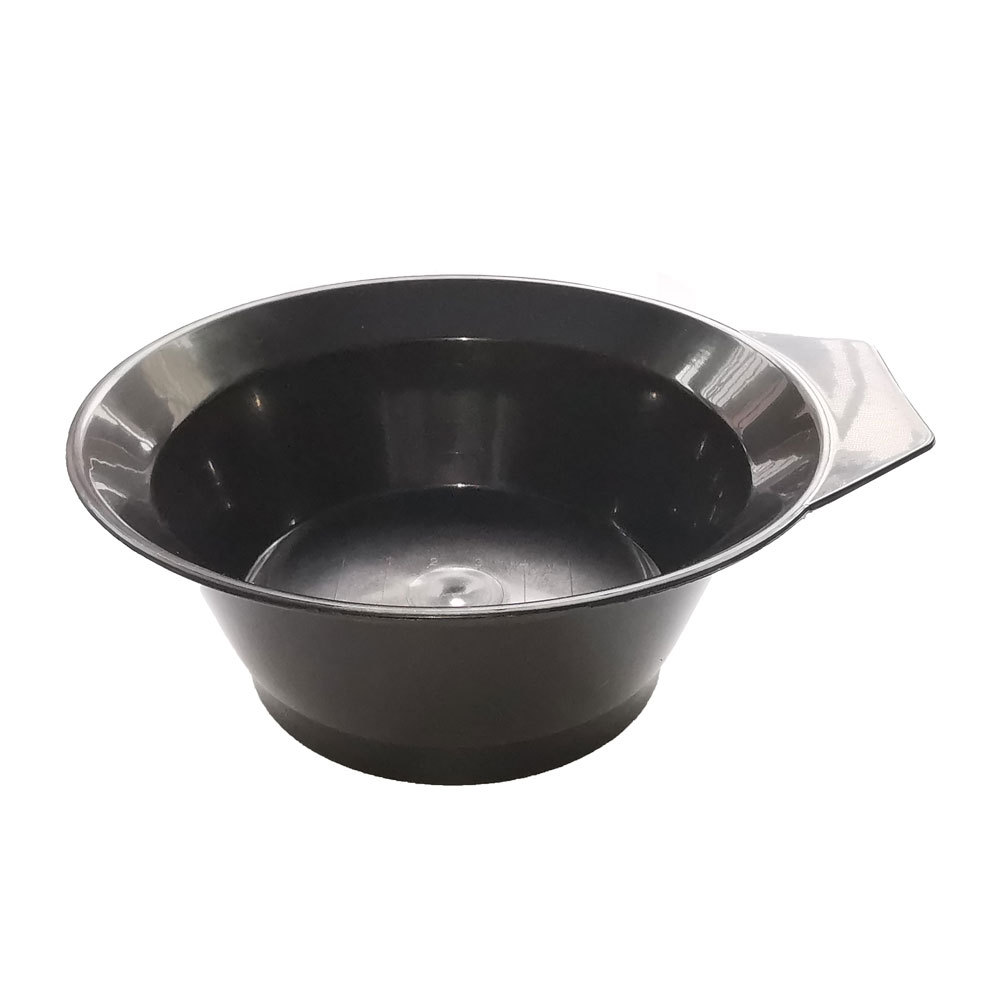 Disposable cross-border 12 pieces black plastic hair dyeing bowl hair dyeing brush stylist large thickened barber shop tools