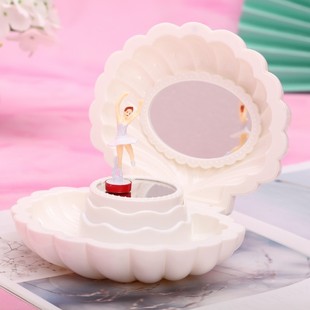 Shell rotating dancing girl Music Box Music Box Creative birthday gift for girls gift ornaments wholesale