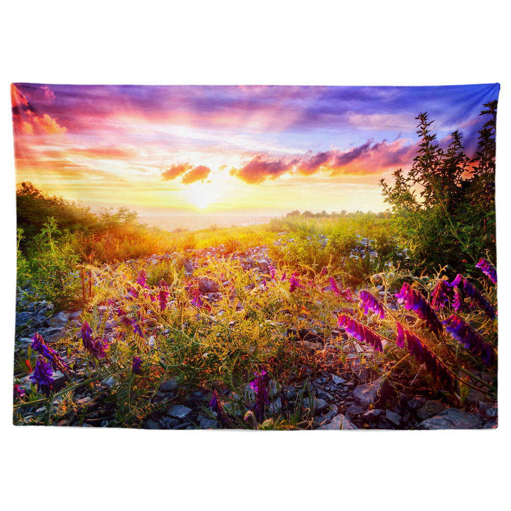 Cross-border Hot Sale Internet Red Forest Tapestry Printing Tapestry Fabric Hanging Painting Customers' Pattern Tapestry