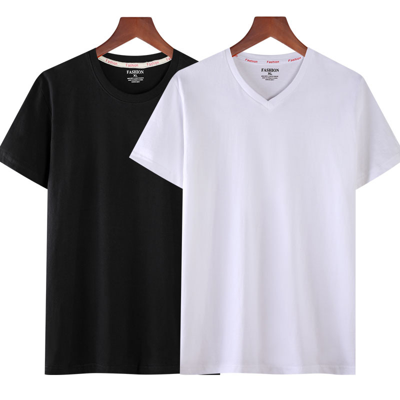 Factory direct supply 26 cotton short sleeve T-shirt men and women solid color blank shirt Tide brand ins spot wholesale supply