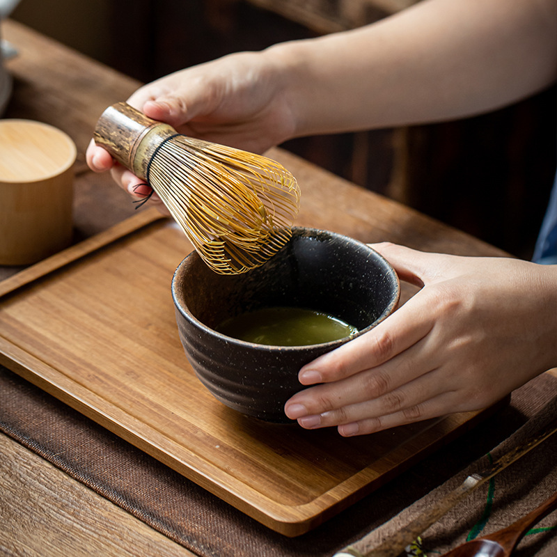 和風抹茶泡立て器ホルダー茶道ツールセット茶道ブラシスクープギフトボックス入り|undefined