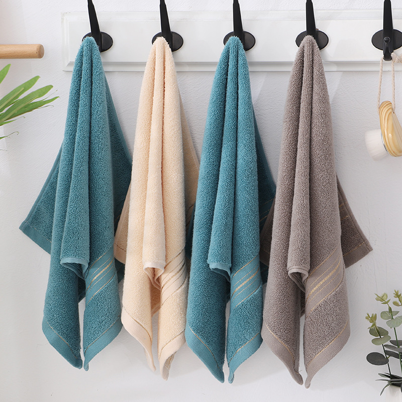 Factory direct pure cotton limit stock towel simple wash face towel lovers return gift logo gift thickened absorbent
