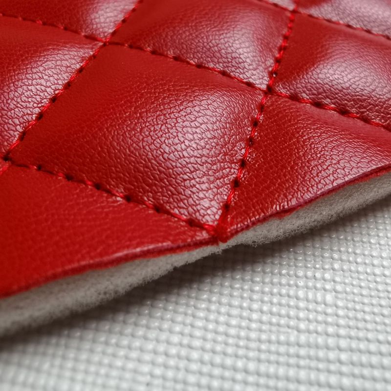 菱格刺繍エンボス革プリント人工皮革羊仔紋ソフトバッグpu皮革生地バッグ家具皮革|undefined