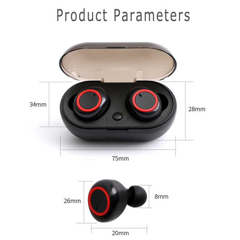 Y50 Bluetooth headset TWS2 Bluetooth headset mini portable with wireless a2 Bluetooth headset 5.0 touch touch