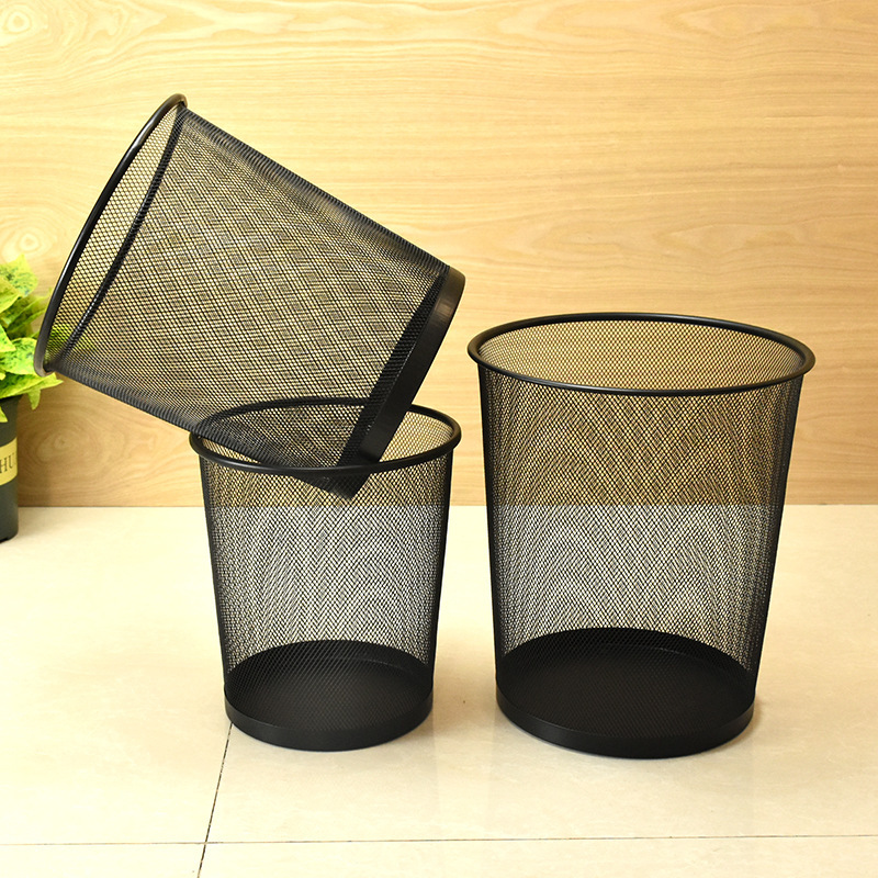 【メーカー】金属ゴミ箱オフィス古紙かご家庭収納桶鉄網防錆蓋なし紙かご卸売り|undefined