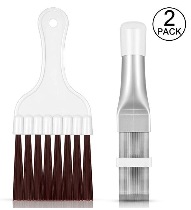Stainless steel metal air conditioner fin comb condenser cleaning brush radiator cleaning Dust Removal Tool brush wholesale