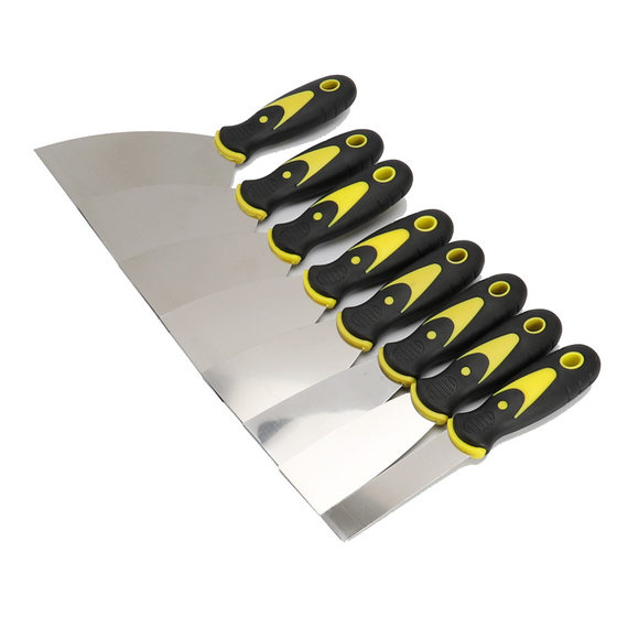 Stainless steel two-color putty knife shovel cleaning putty knife batch knife trowel scraper factory wholesale