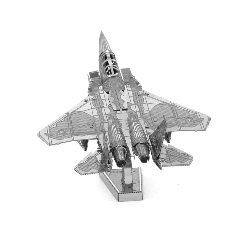 Aipin all-metal stainless steel DIY assembly model 3D lithographic stereo puzzle F15 fighter