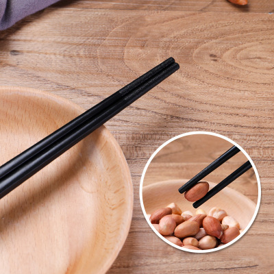 Chopsticks alloy chopsticks Jinfu 24cm high-end high temperature resistant non-mold non-slip chopsticks hotel commercial kitchen household chopsticks