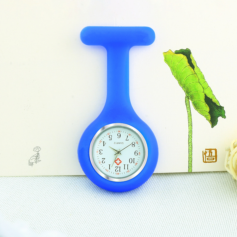 Factory direct new silicone tape wholesale men's and women's nurse watch advertising gifts hanging table selling chest table a generation of hair