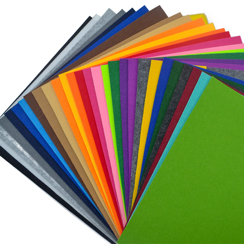 Color non-woven fabric thickened 2mm felt fabric non-woven fabric children's kindergarten handmade DIY making classroom decoration
