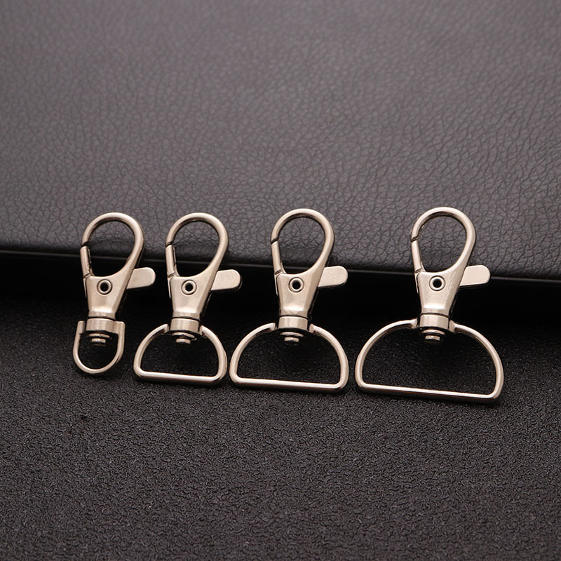 High quality DIY accessories 35mm dog chain keychain hook clasp lobster clasp access card lanyard buckle webbing fish mouth buckle
