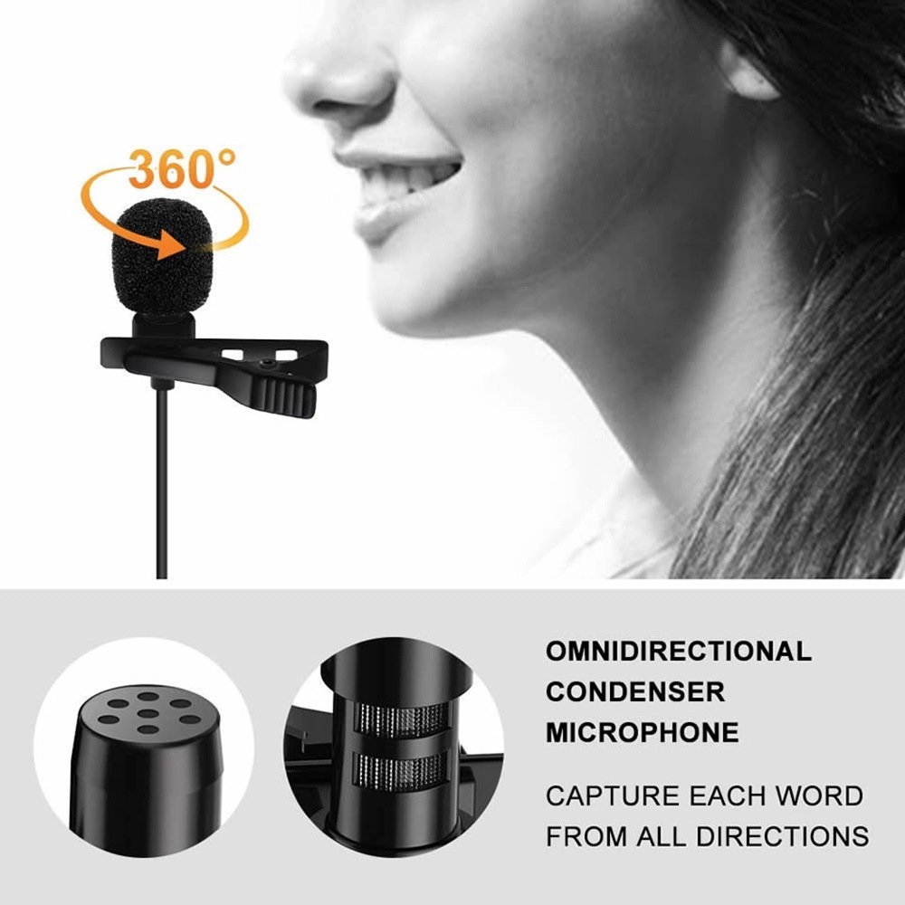 GAM-140 collar clip microphone mobile phone recording microphone portable interview microphone