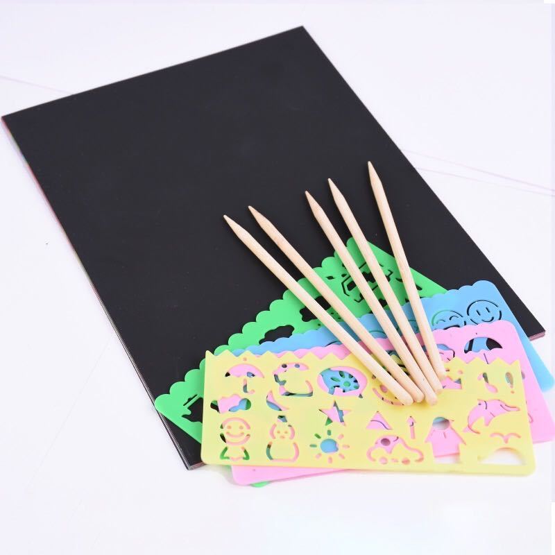 メーカー直販のカラフルなスクラッチ紙32k子供のスクラッチ絵創意diy絵画スクラッチ幼稚園の創作|undefined