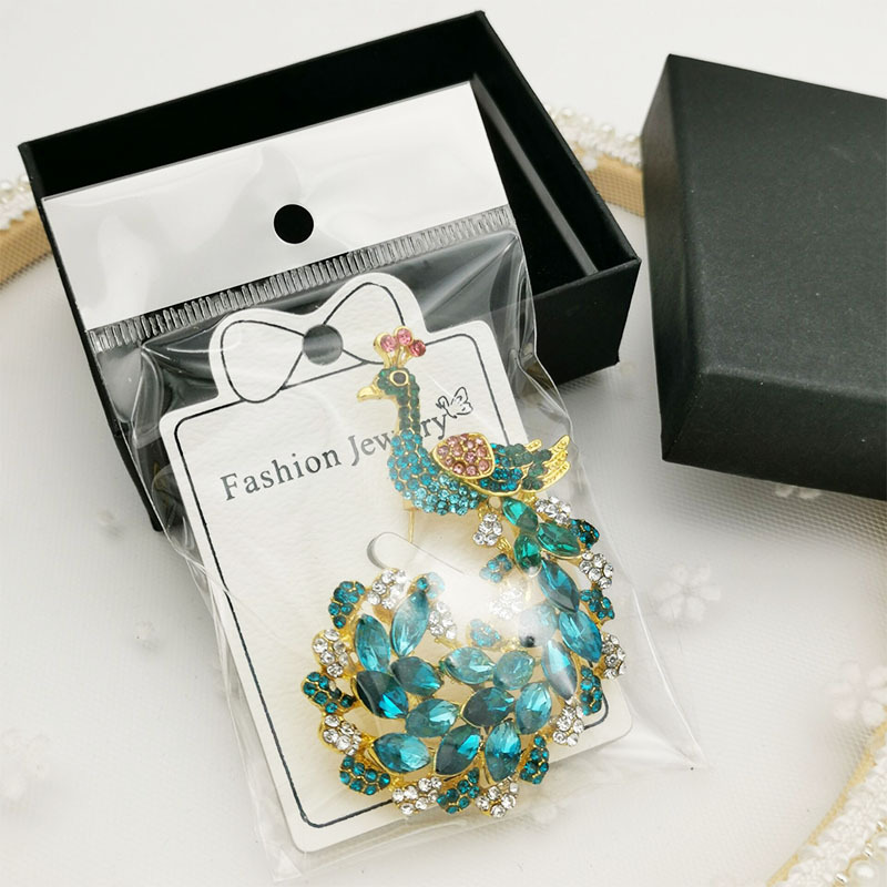 Peacock Brooch European and American Retro Fashion High-end Animal Corsage Cartoon Cute Pin Accessories Clothing Accessories