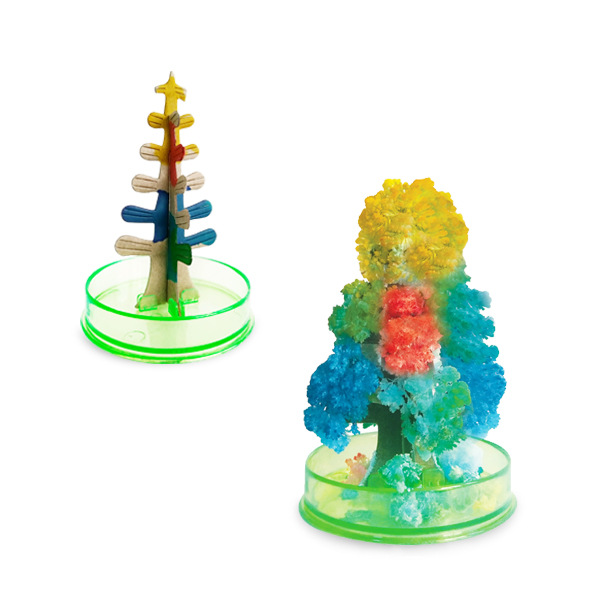 Paper Tree Blossom mini color tree green Christmas tree OPP packaging Magic Magic growth tree Christmas gift