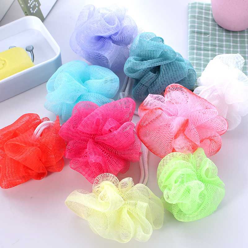 Small size children's bath ball color bath ball foaming net bath ball Bath flower bath bath ball bubble net