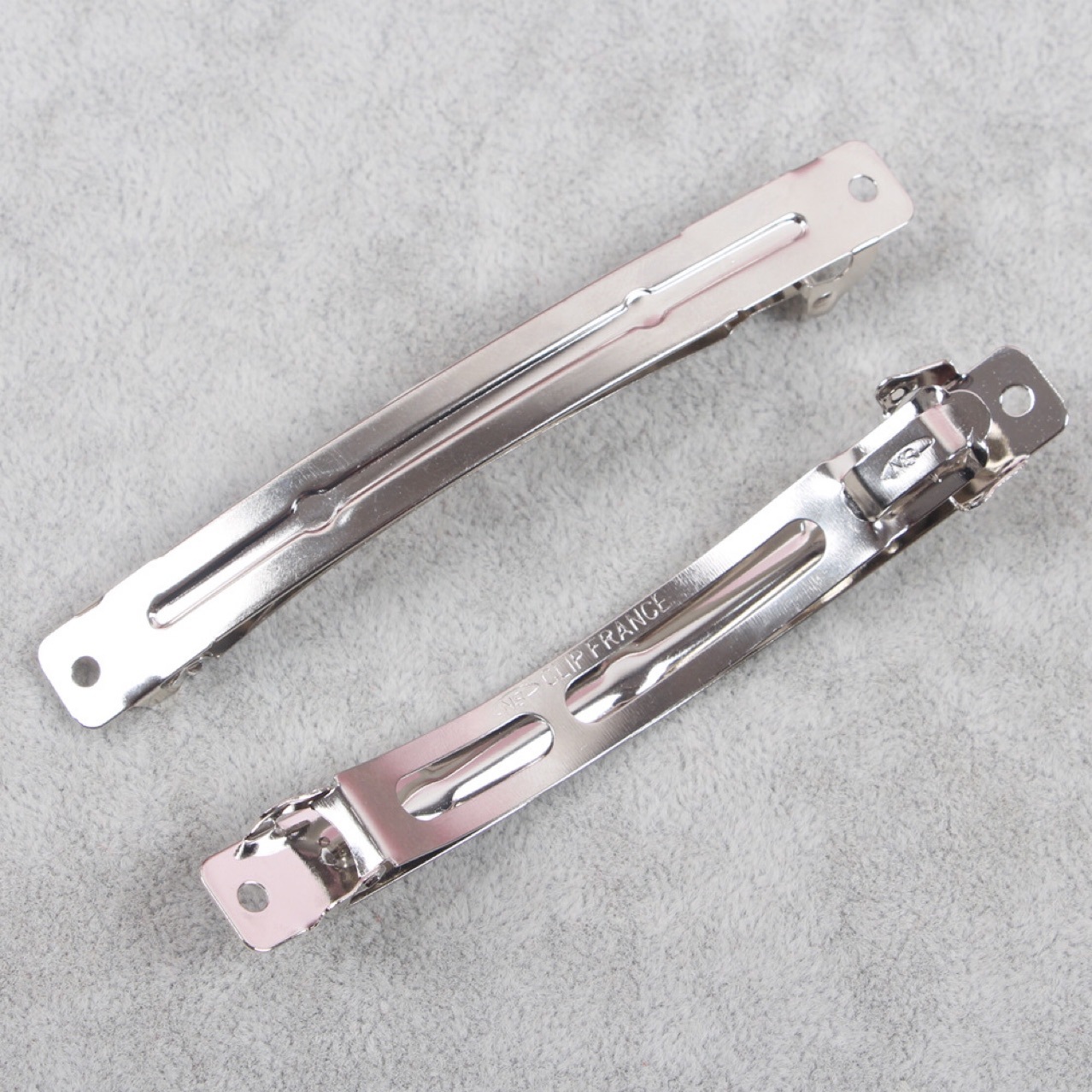South Korea two-piece spring clip automatic clip steel clip top clip hairpin jewelry handmade diy accessories manufacturers direct supply