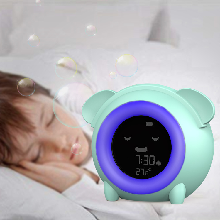 Cross-border creative cartoon dog children's sleep student bedroom bedside electronic desk clock with LED light wake-up alarm clock