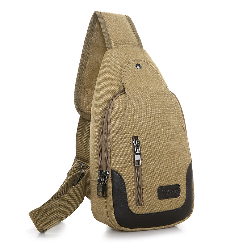 Bag 2023 New Men's Chest Bag Canvas Bag Crossbody Bag Men's Bag Shoulder Bag Chest Small Backpack Casual Waist Bag